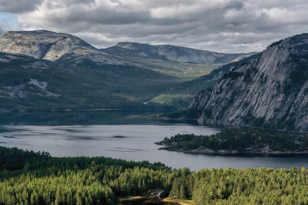 landscape, nature, telemark, forest, tree, sky, mountains, clouds, lake, outdoors, peace, norway, vrådal, blue nature, blue sky, blue forest, blue landscape, blue mountain, blue clouds, blue peace, blue lake, blue natural, peace, peace, norway, norway, norway, norway, norway