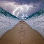 sea, ocean, art, exodus, split, water, exodus, exodus, exodus, exodus, exodus