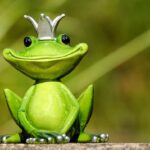 frog, frog prince, prince, nature, figure, king, cute, funny, animal, green, ceramic, decoration